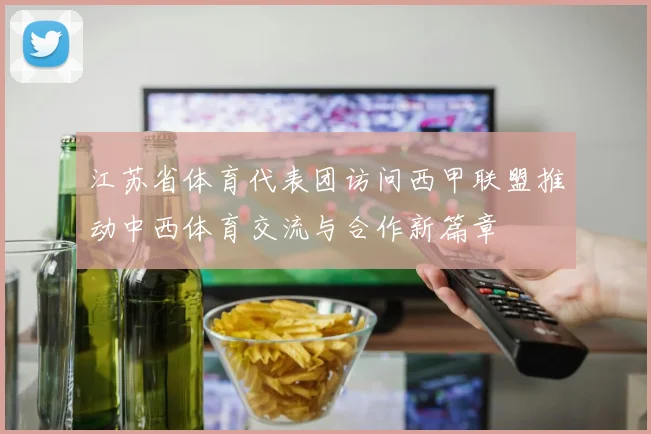 江苏省体育代表团访问西甲联盟推动中西体育交流与合作新篇章